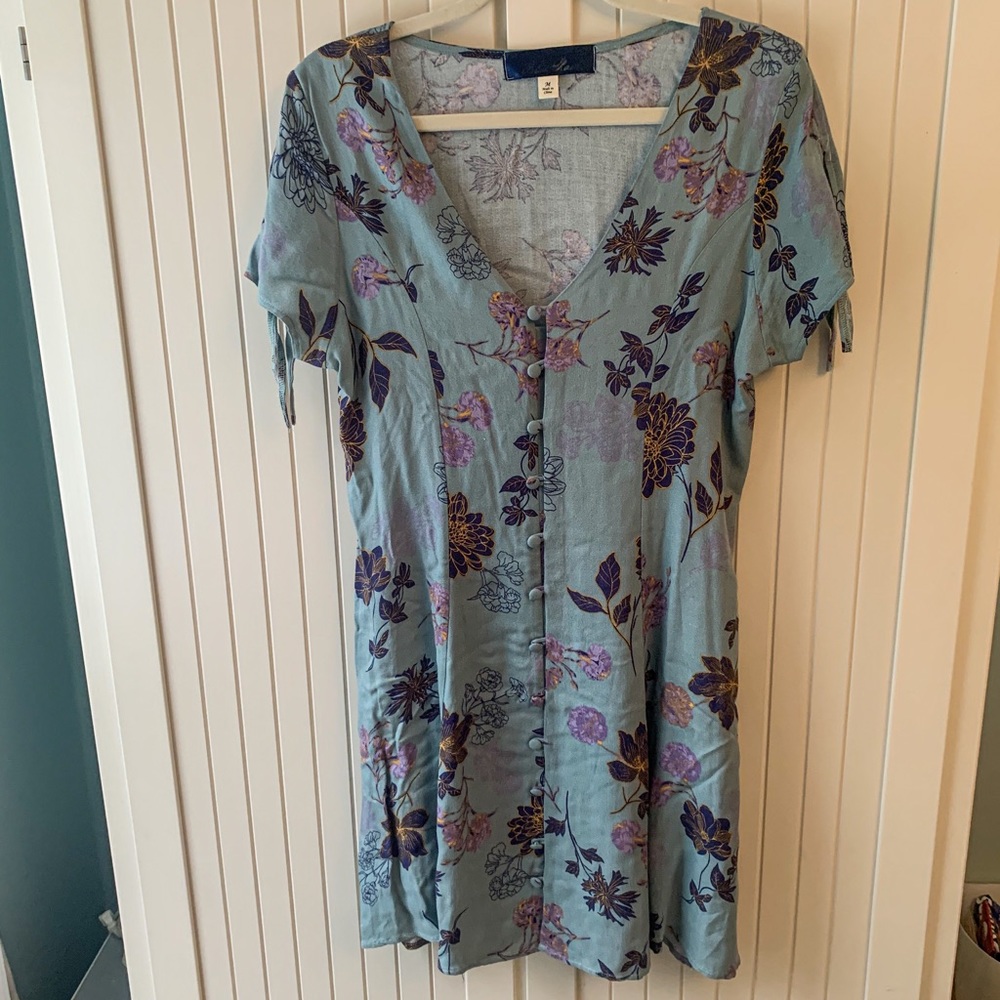 Francesca's Blue Floral Dress